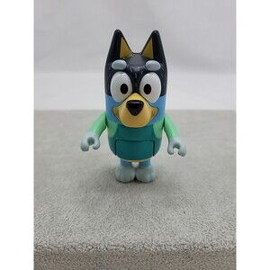 Bluey BANDIT Heeler Dad Figure in Swim Suit Swimsuit Pool Family Beach Day 3.5"